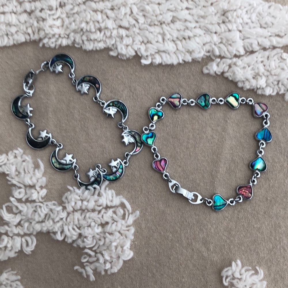 Bracelets.